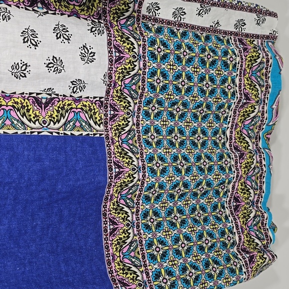 {Chicos} Open Cardigan in Patchwork 100% Linen - Size XS - Picture 14 of 15